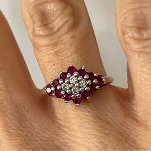 Avon Designer RJ Silver Pink Ring